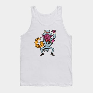 Vintage Cartoon Demon Circus Ringmaster Tank Top